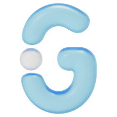 Fototapeta premium 3D Geometric G Icon