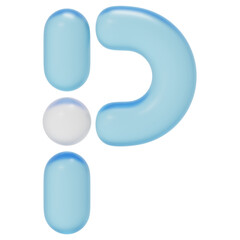 3D Geometric P Icon