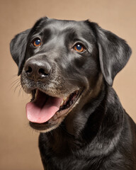 Fototapeta premium black labrador retriever puppy