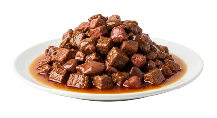 Obraz premium Delicious Chunks in Gravy Premium Pet Food