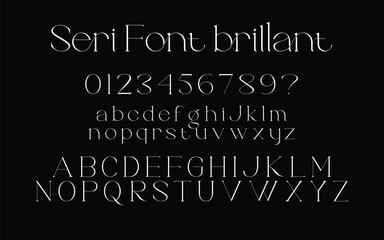 Seri Font Brillant - Modern & Stylish Ligature Serif Font