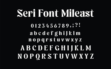 Seri Font Mileast - A Bold and Decorative Serif Font