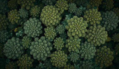 Photo of aerial view of a vibrant green forest canopy showcasing the beauty and complexity of nature from above