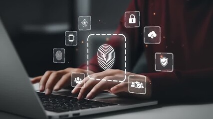 Access control concept. Businessman using mobile smartphone with virtual access control icon for access security personal data. Automatic access control system - Powered by Adobe