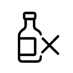 Alcohol Awareness & Substance Abuse Icon Set