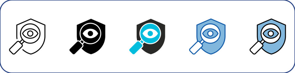 Inspection Icon Pack Multistyle Illustration