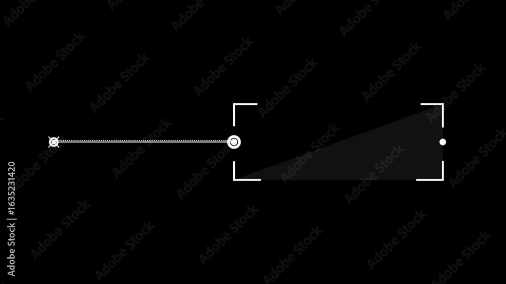Poster a white progress bar with a white circular icon on the left side appears on a black background