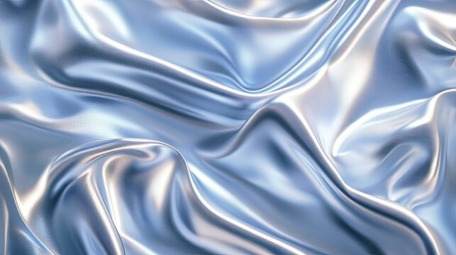 Fototapeta Silver silk fabric texture background.