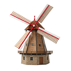 windmill on a white background
