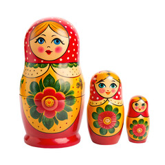 russian nesting doll isolated