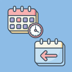 Simple Calendar Icon for Important Date Reminder