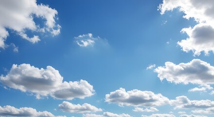 Fototapeta premium Blue sky with clouds.