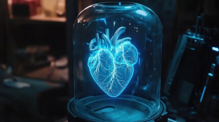 Heart in Glass Dome