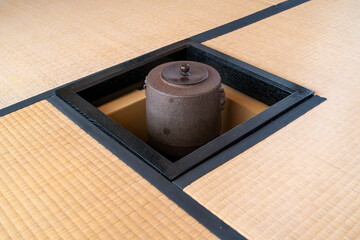 茶室と茶釜