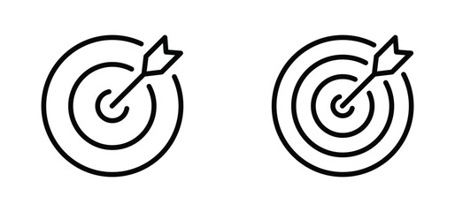 Target icon. target marketing icon vector. Target and Goal icon