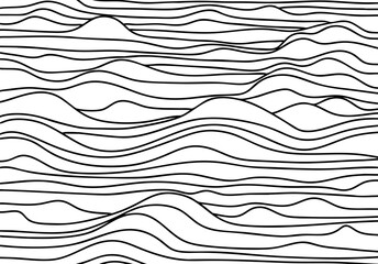 black and white contour landscape background