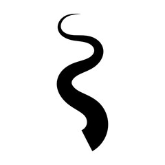 Black winding road illustration vector graphic design element isolated on white background image path curve. A winding black path on a transparent background