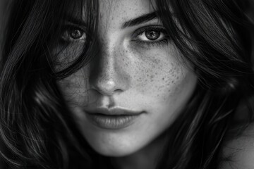 Fototapeta premium Monochrome portraits of women