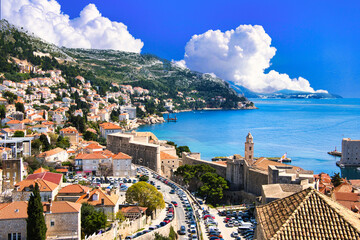 Obraz premium 世界遺産・城塞都市ドブロブニク旧市街の絶景
