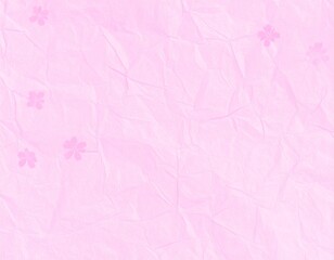 日本の文化・桜模様の和紙のテクスチャ