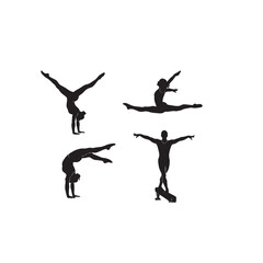 Gymnast Silhouette – Athletic Grace, Dynamic Motion & Artistic Strength