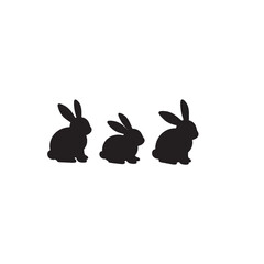 Bunny Silhouette – Cute Minimalist Rabbit Design for Seasonal & Pet Themes