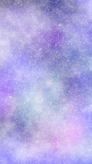 縦型キラキラ銀河背景壁紙 紫の神秘的な宇宙