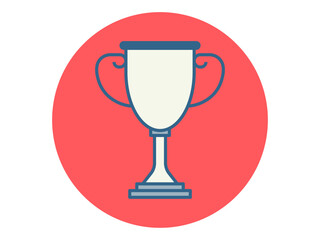 Trophy icon. Sport vector icon. Solid editable vector icons. Flat illustration
