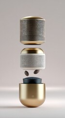 Levitating White Sphere Speaker