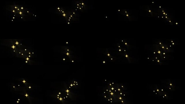 Elegant 12 zodiac signs animation set with glowing constellations and sleek line art. Perfect for astrology projects, horoscope visuals, mystical themes, and cosmic video backgrounds.
