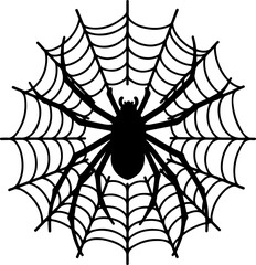 spider and web, spider, web, halloween, insect, vector, illustration, cobweb, net, animal, arachnid, nature, black, danger, spiderweb, horror, trap, silhouette, design, cartoon, pattern, art, symbol, 