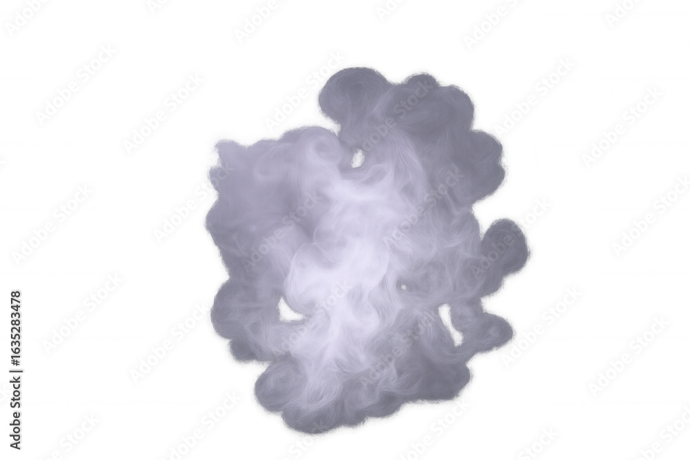 Poster realistic white smoke swirling on transparent background, ideal for compositing and adding atmospher