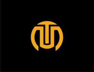 Obraz premium Orange monogram logo design