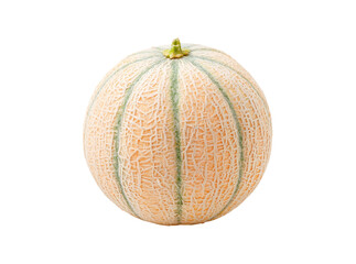Ripe cantaloupe melon isolated on black background, Isolated On Transparent Background, Png, Cut Out