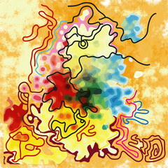 abstract colorful background with splashes
