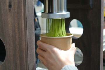 Make your own matcha Mont Blanc cake
