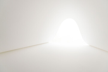 画用紙で制作した光差す出口イメージ23