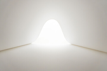 画用紙で制作した光差す出口イメージ29