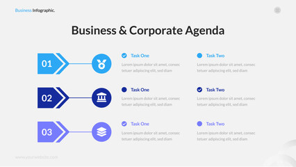 Business and Corporate Agenda Infographic