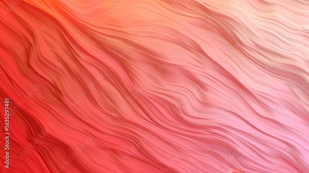 Poster soft waves of red and pink create soothing abstract background, evoking sense of calm and warmth. fl