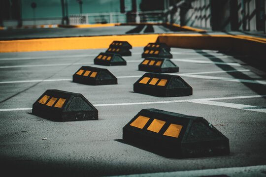 Parking lot in blocks