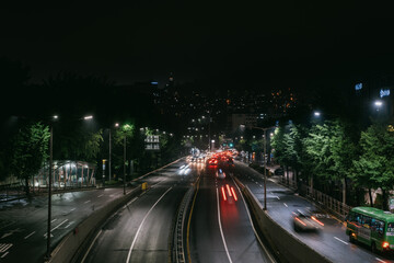 Fototapeta premium The evening view of Seoul