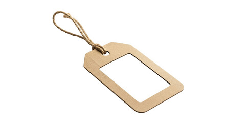 Fototapeta premium Blank Kraft Paper Gift Tag With String