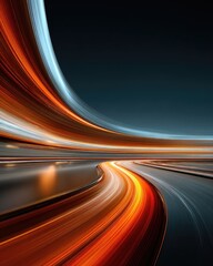 Abstract, dynamic curves of light speed