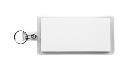 Blank Keyring Id Card Holder Mockup
