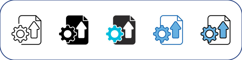 Development Icon Pack Multistyle Illustration