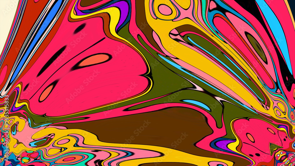 Poster abstract background with colorful lines