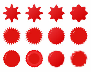 red star button