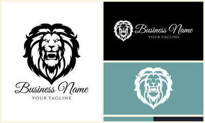 Lion Logo Design Variations. (12)