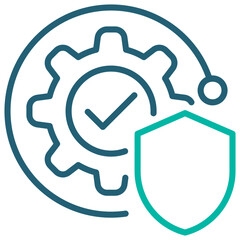 Responsibility Outline Blue Icon